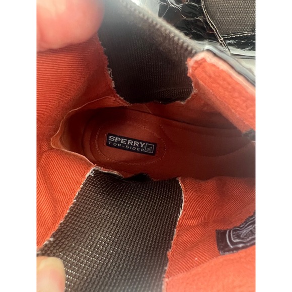 Sperry Top Sider Womens Boots Size 8M Brown Tortoise Shell Patent Leather Boots - Picture 4 of 9